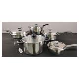 5 Stainless Steel Pots
