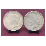 1922 & 1924 Silver Peace Dollars