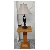 Side Table and Lamp