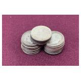 (25) Silver Dimes