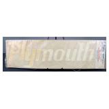 Mopar Performance Plymouth 25" White Decal