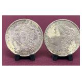 (2) 1921 Morgan Silver Dollars