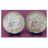 (2) 1885O Morgan Silver Dollars