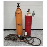(2) Compressed Gas Cannisters and Hose