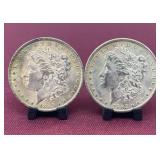 (2) 1885O Morgan Silver Dollars
