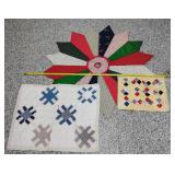 Christmas Tree Skirt and (2) Babydoll Quilts