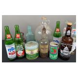 Bay Rum Bottle & Assorted Vintage Bottles