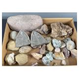 Fossilized Rocks, Flat Rock, & Misc