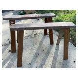 Pair of Wooden Saw Horses