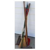 Plastic Dowel Rods, Steel Rake, Snow Shovel & Misc. Hand Tools