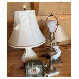 (3) Accent Lamps & Clock