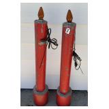 Pair of Outdoor Candle Light Christmas Decor
