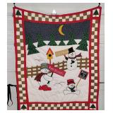 Patchwork Snowman Quilt