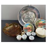 Serving Tray & Assorted Dishes
