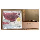 Brockway Glass Punch Bowl & Glasses