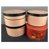 (4) Hat Boxes & Misc Women’s Hats