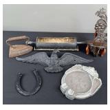 Sad Iron, Rolling Pin Aluminum Planter & Decor