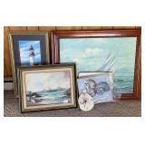 Coastal Theme Framed Art