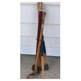 Double Sided Axe, Splitting Axe, Hedge Trimmers, & Axe Handle