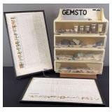 Gemstone Display Cabinet & Framed Charts