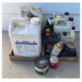 Oil, Brake Fluid, Hydraulic Fluid, & Misc Shop Liquids (2 Flats)