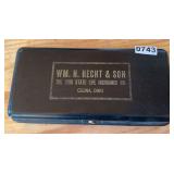 WM. H. Hecht & Son The Ohio State Life Insurance Celina Ohio Metal Container