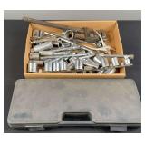 Variety of Deep & Shallow Sockets & 18” Pipe Wrench