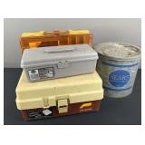 Sears & Roebuck Bait Bucket & Tackle Boxes