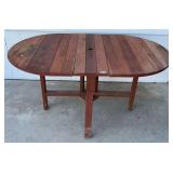 Wooden Drop Leaf Patio Table