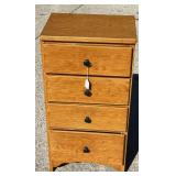 Wooden End Table Cabinet