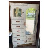 Vintage Mirrored Wardrobe