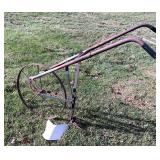 Vintage Steel Cultivator With Plow Attachment