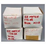 GI Match 173 Gr. 30 Cal Reloading Bullets (4 Boxes)