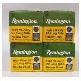 Remington High Velocity .22 Cal Long Rifle Hollow Point, 2000 Rounds