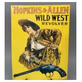 Hopkins & Allen Wild West Revolver Sign