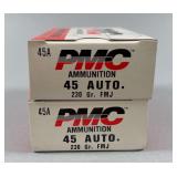 PMC 45 Auto 230Gr FMJ, 100 Cartridges