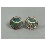 .925 Silver Native Style Cufflinks