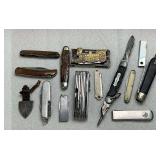 Locomotive Pocket Knife & Assorted Knives