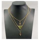 (3) Gold Filled Necklaces