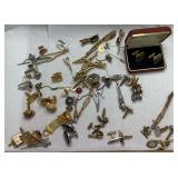 Cufflinks, Tie Clips & Assorted Jewelry