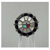Vintage Zuni Sunface Size 6 Ring