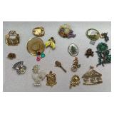Rooster, Turtle, & Misc Broaches