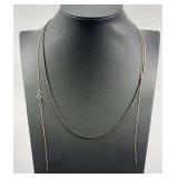 Pair of .925 Necklaces (1 is Broken)