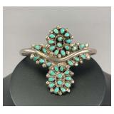 Stamped "JJ Gasper" Turquoise Bracelet