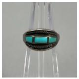 Unmarked Turquoise Ring Size 11