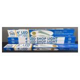 (5) 4’ LED Shop Lights