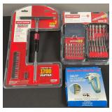 Craftsman Driver Set, T-Handle Driver, & OK Manual Wire Wrapping Tool