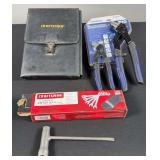 Kobalt Self Adjusting Pliers, Craftsman Wrench Set, & Misc. Tools