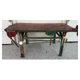 Work Bench w/ Pipe Vise & Material Vise