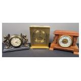 (3) Small Mantle Clocks